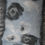 Thumbnail: Light Blue & Grey Silk Scarf with Felt Thread Poppy Motif