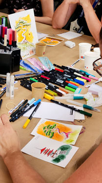 Koalakimlan ateliers aquarelle Darwin Cultura Tombow