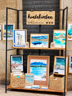 aquarelle Koalakimlan Bordeaux galerie d'art musée art design MADD Bokehli