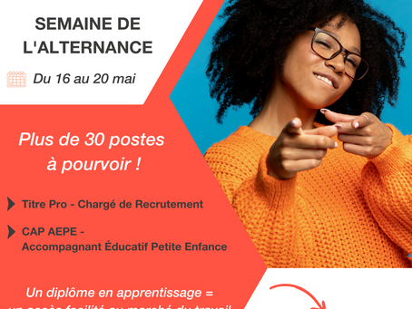 Semaine de l'alternance du 16 au 20 mai avec Pôle emploi