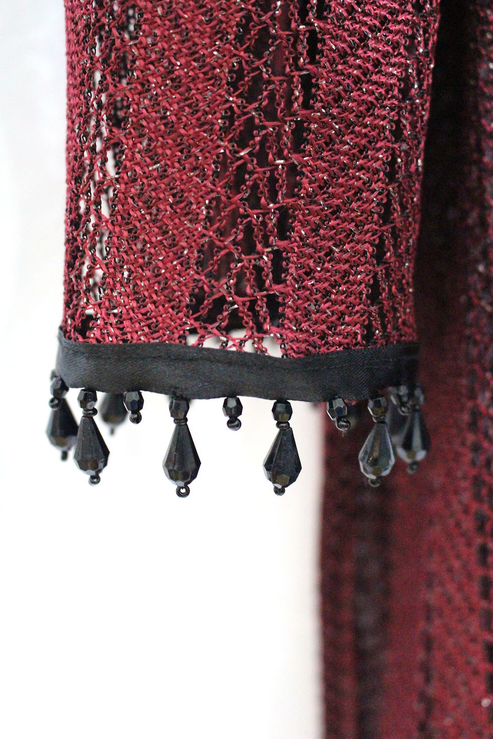 Thumbnail: Lace Mid Length Open Front Jacket