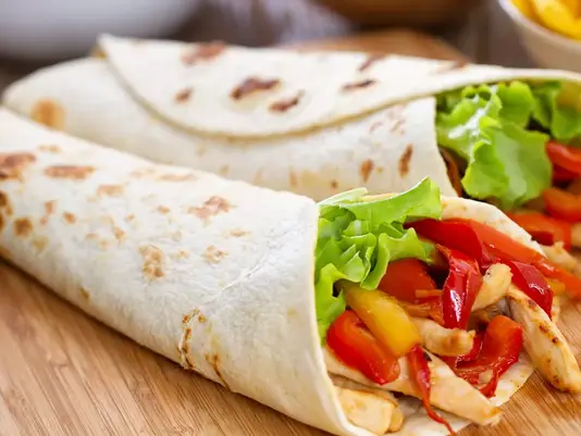 Wrap de Frango com Tempero Frescor Nutri de Cebola, Alho e Salsa