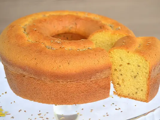 Receita Bolo de Fubá com Erva Doce Frescor Nutri