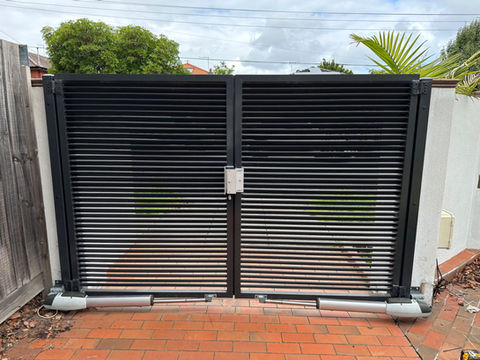 Adding electrical magnetic lock for existing gate