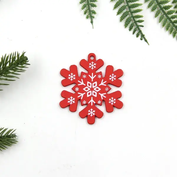 Miniature : Choix de 24 ensembles de 12 pendentifs décoratif de noël en bois