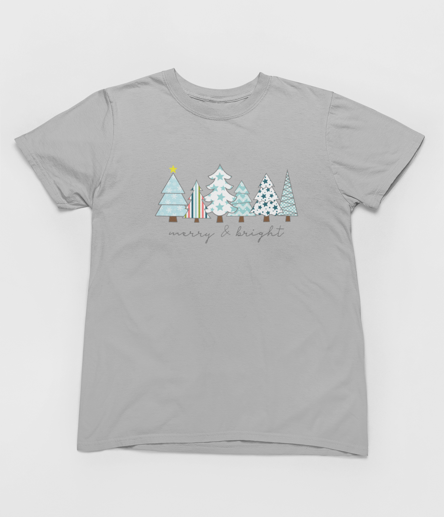 Merry & Bright-Blue Christmas Trees