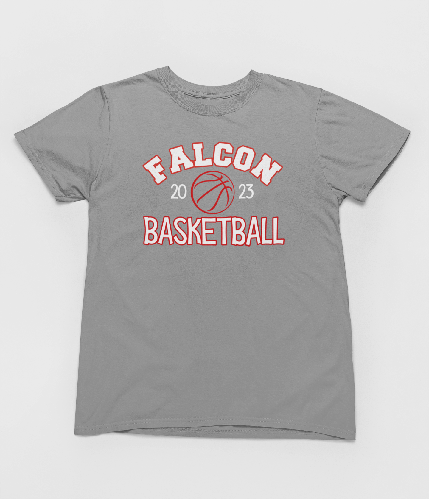 Falcon Basketball with year