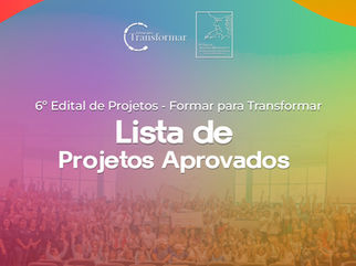 Lista de projetos aprovados