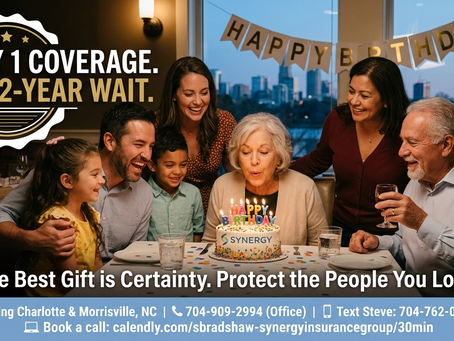 The Best Birthday Gift is Certainty: Day 1 Life Insurance in Charlotte & Morrisville