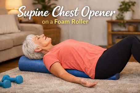 Supine Chest Opener on a Foam Roller - Release Chest, Release Pain