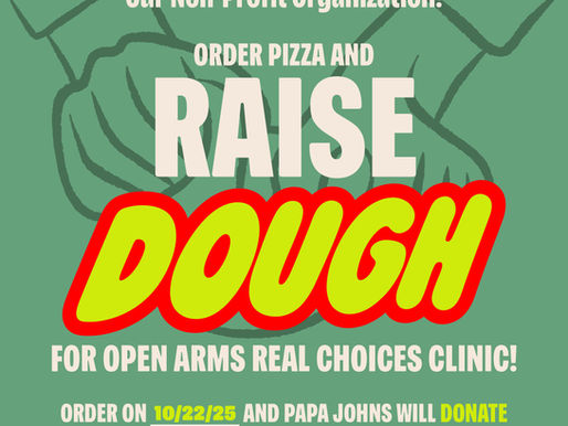 Open Arms: Papa John’s “Raise Some Dough” Pizza Night