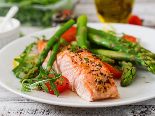 Baked Lemon Herb Salmon with Roasted Vegetables