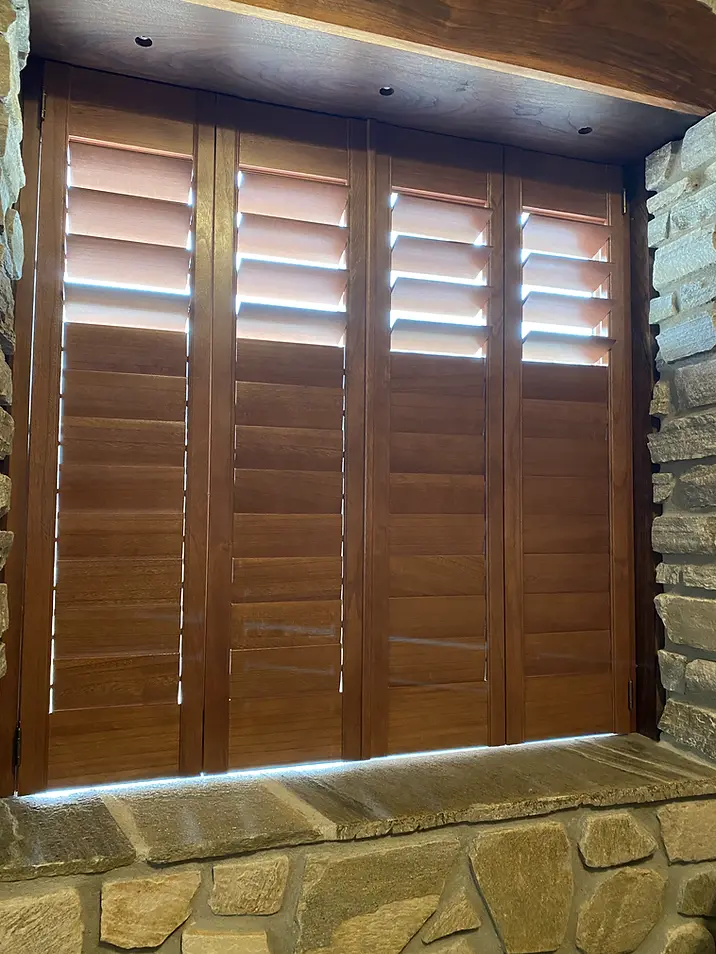 Wood Bifold Shutters in Sandpoint Idaho