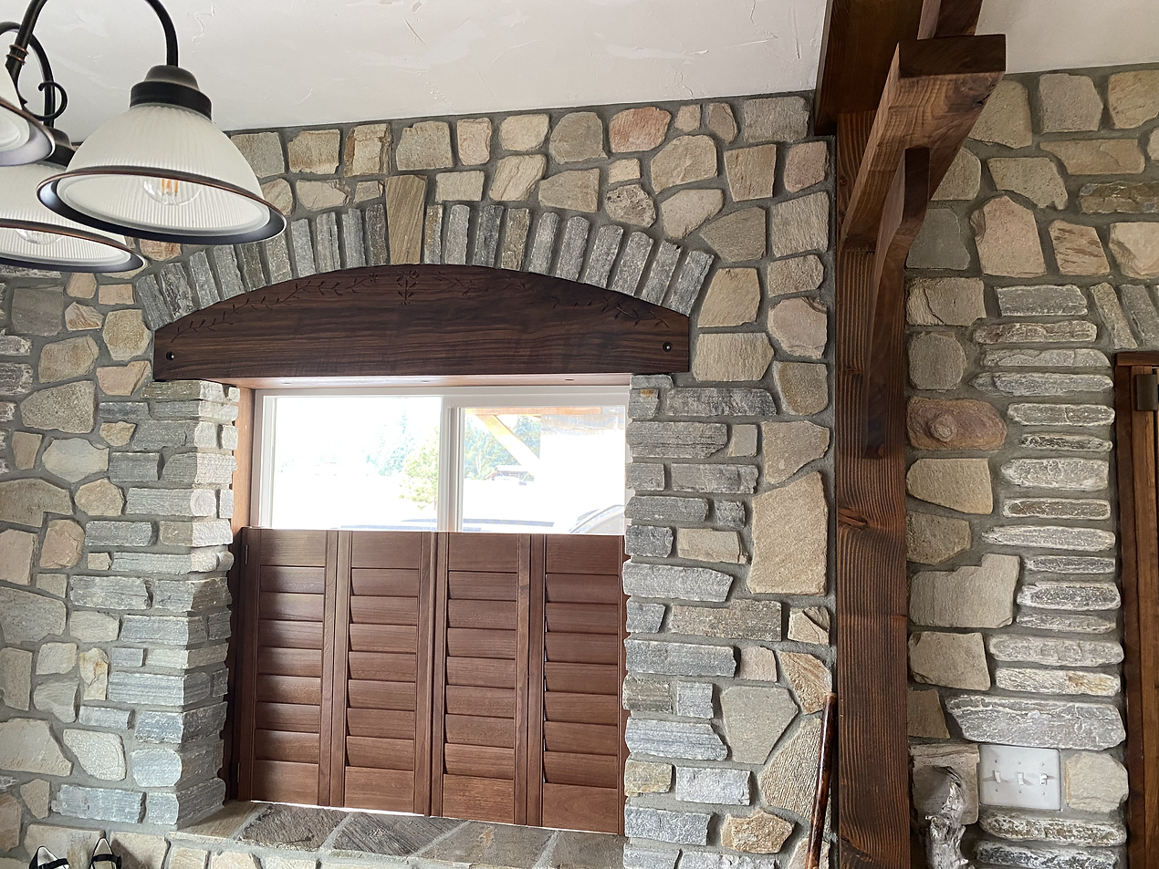 Wood Cafe Style Shutters in Sandpoint, ID