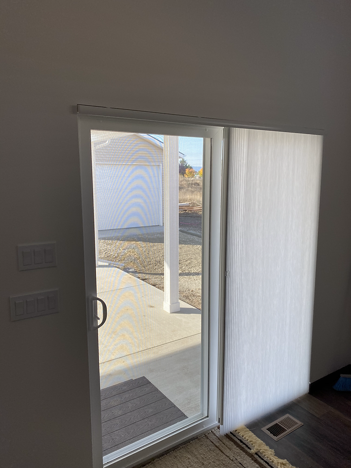 Vertical Sliding Honeycomb Shade