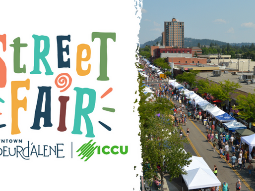 34th Annual Downtown Coeur d'Alene Street Fair / Art on the Green / Taste of Coeur d'Alene
