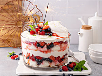 Recipe: Red, White and Blue Berry Trifle