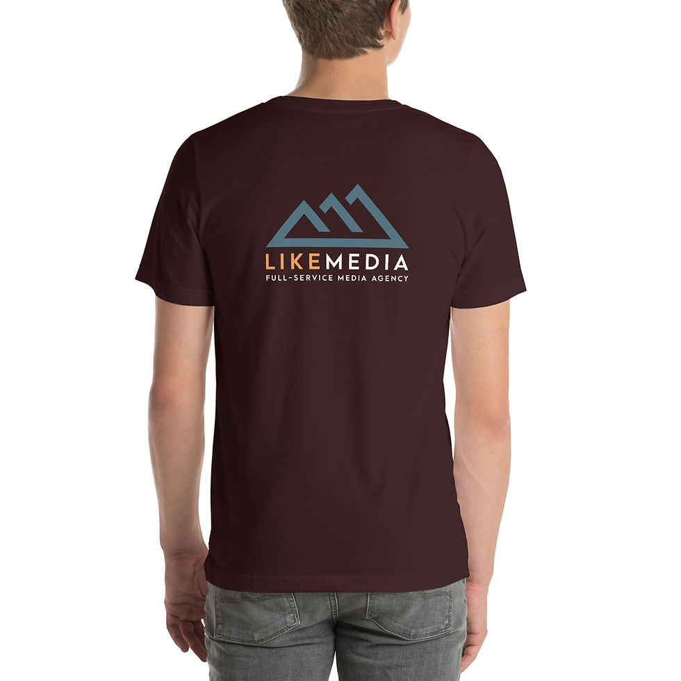 Thumbnail: Geometric Mountain Logo Tee - Bella + Canvas 3001