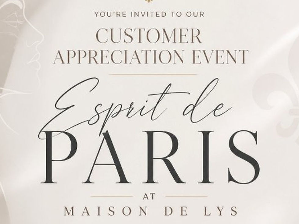 Customer Appreciation Event: Esprit de Paris