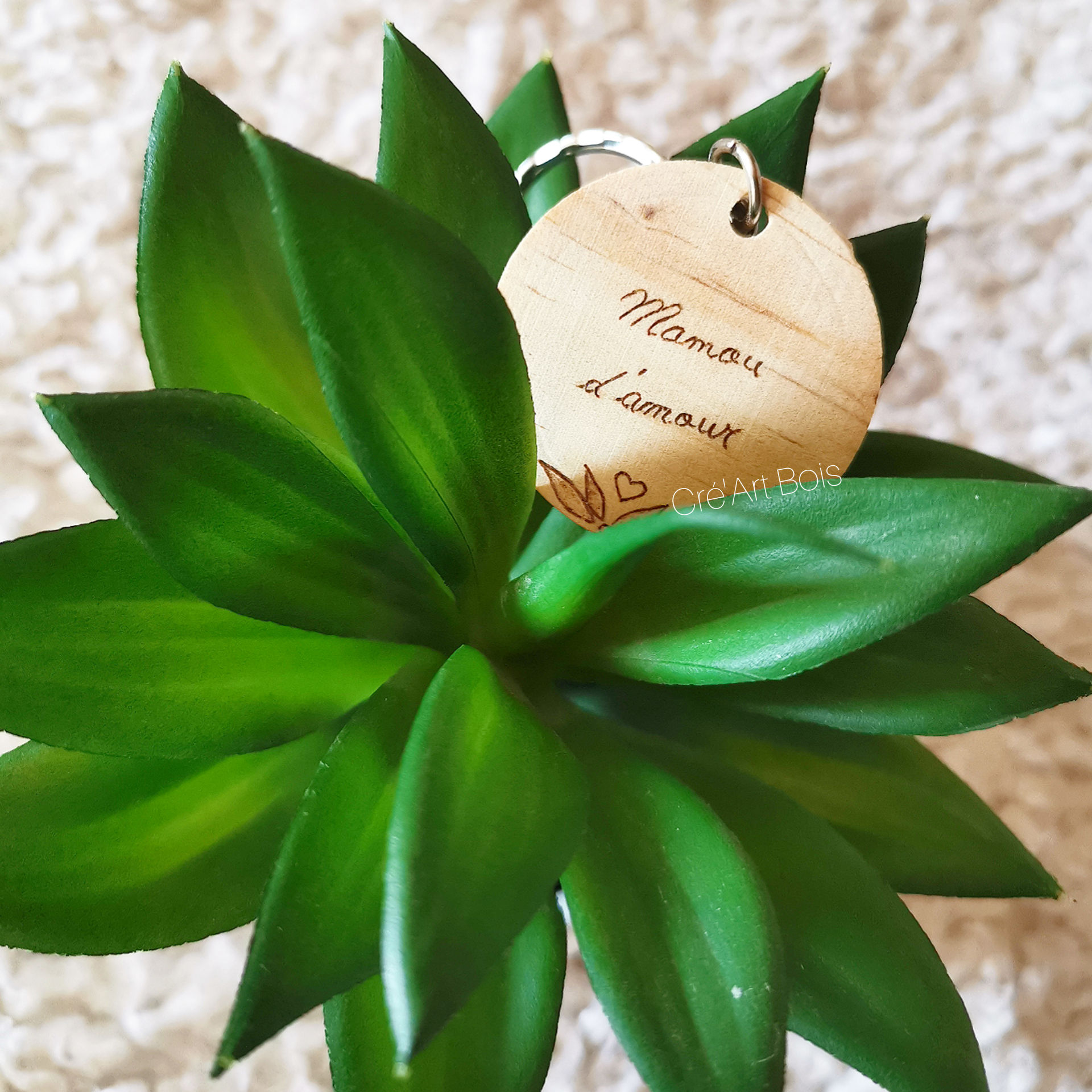 Porte-clé en Bois - Personnalisable