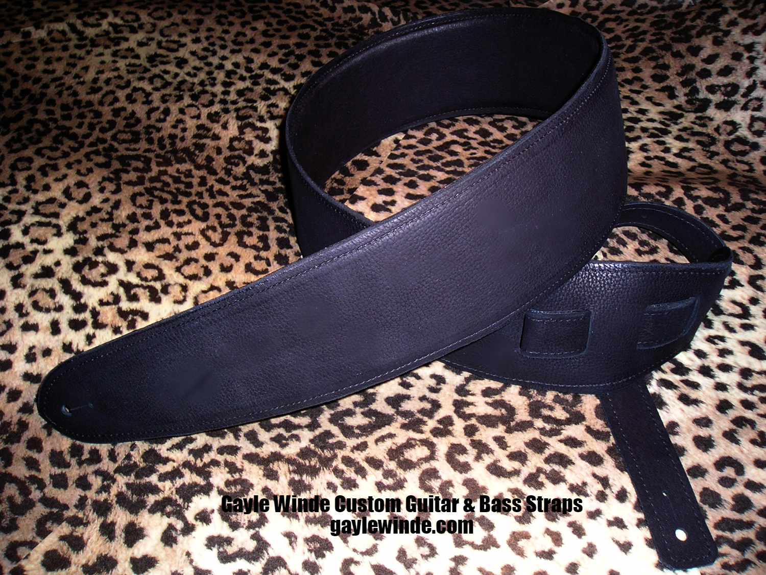 Solid Color Leather​ Guitar Strap ( Adjustable )