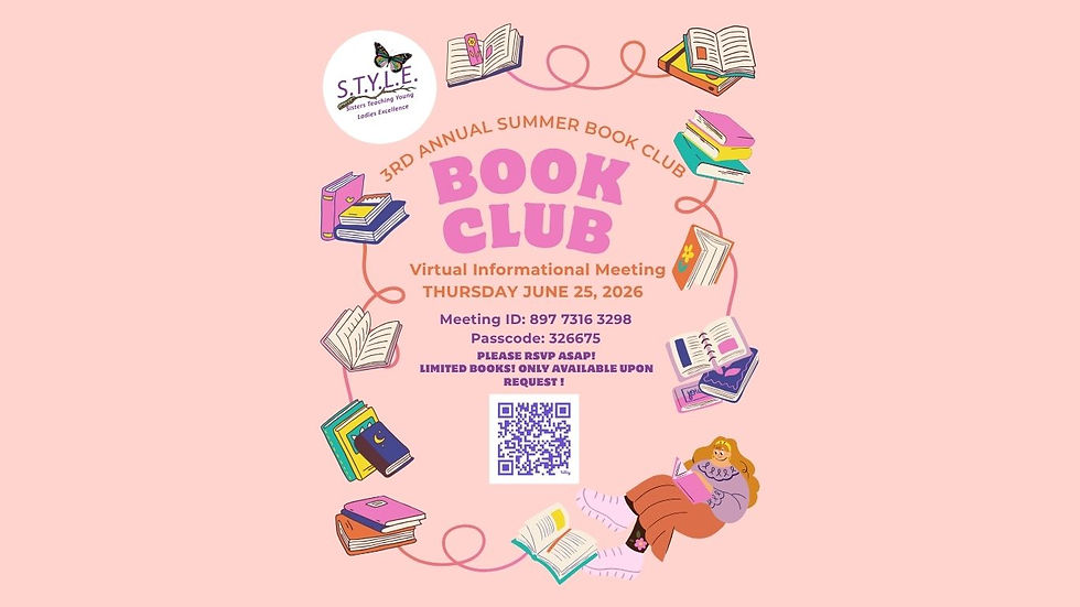 Summer '26 S.T.Y.L.E Mentoring Book Club