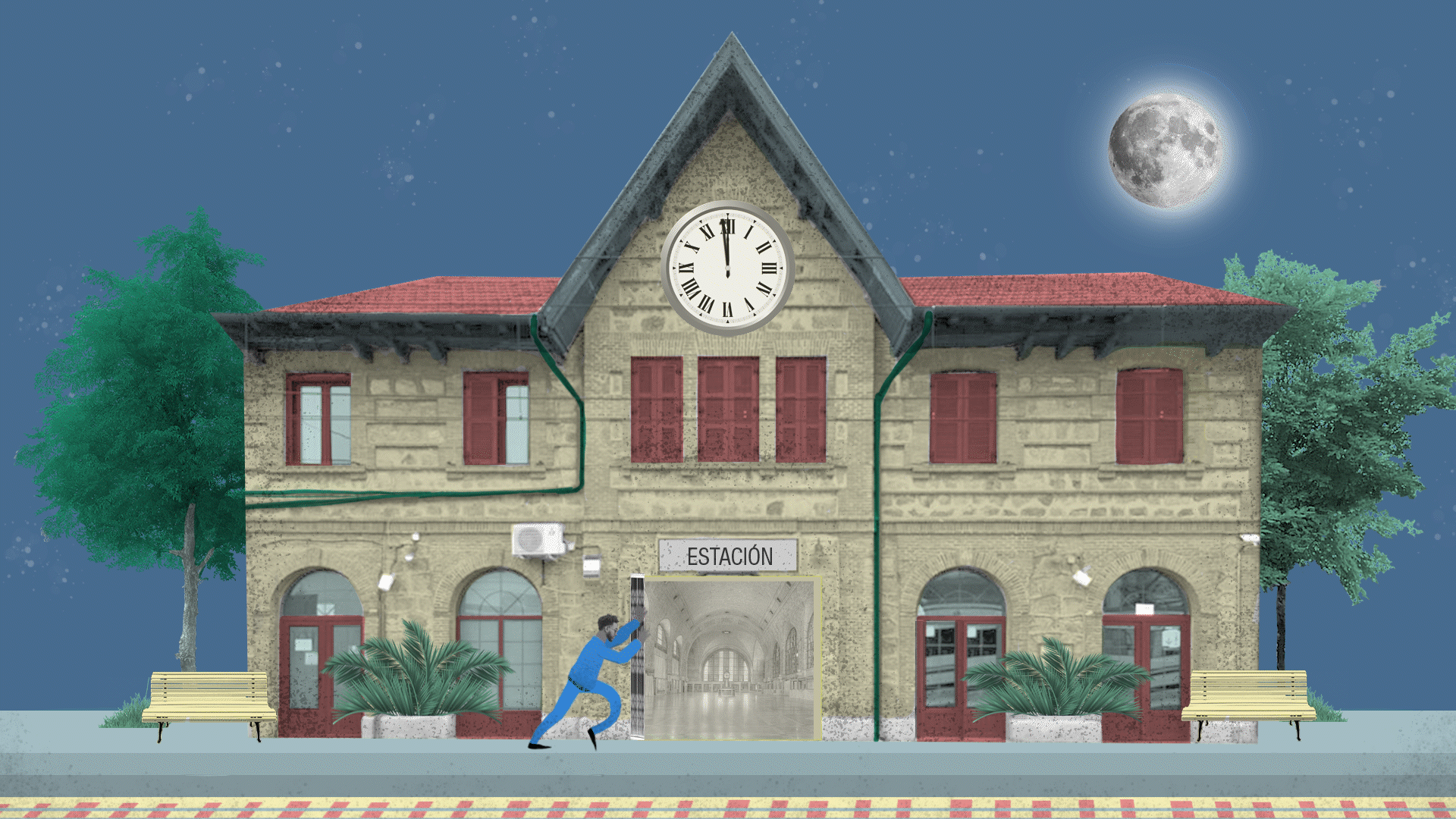 Estación de tren cerrándose