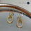 Miniatura: Brinco Oval Cravejado - Ouro