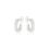 Miniatura: Brinco Semijoia Argola Micro Zircônia - Ródio Branco