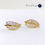 Miniatura: Brinco Folha Cristal - Ouro
