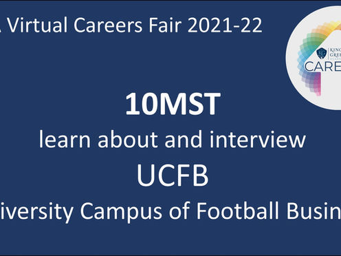 UCFB - KGA Virtual Careers Fair 21-22