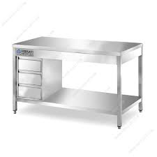 Work table with drawers