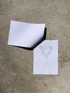 Zine filled with drawings of great trophies.