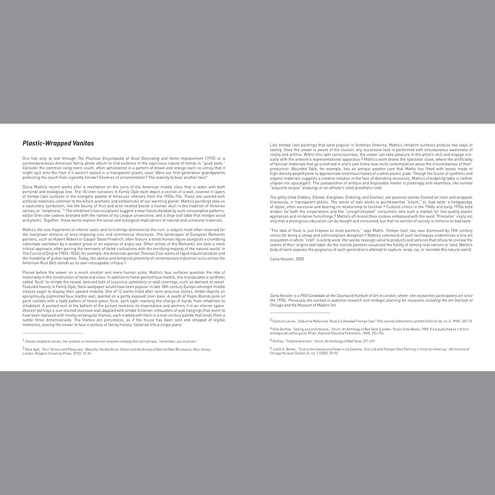 Thumbnail: Daina Mattis - "Family Style" exhibition catalog