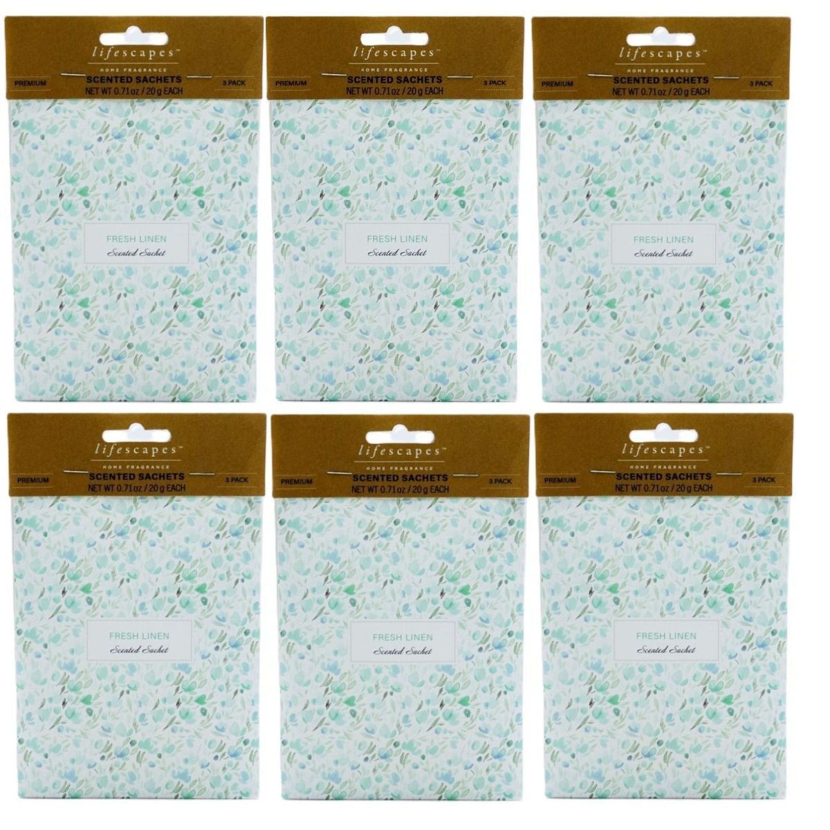 BKSCSA01 - 6 Pack Scented Sachet