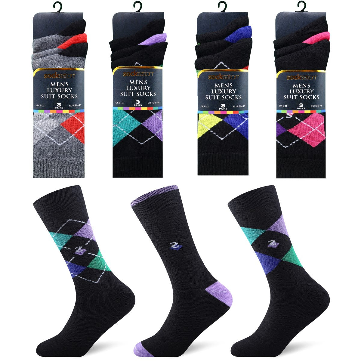 C6- Mens Socks 3 pair pack