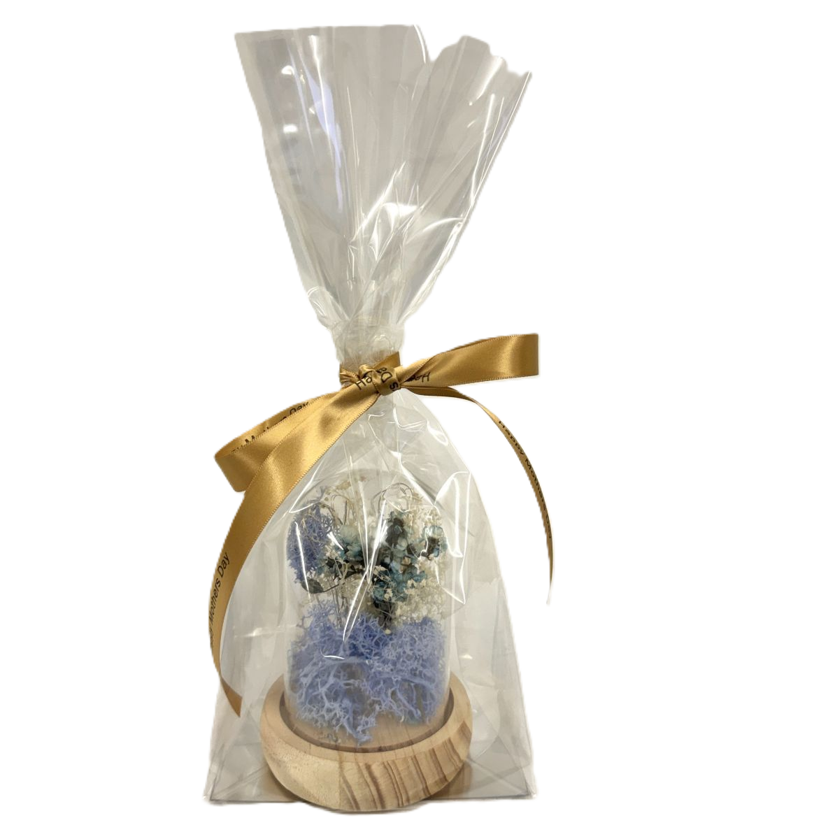 107W - Ladies Flower Lamp Gift with PERSONALISED RIBBON