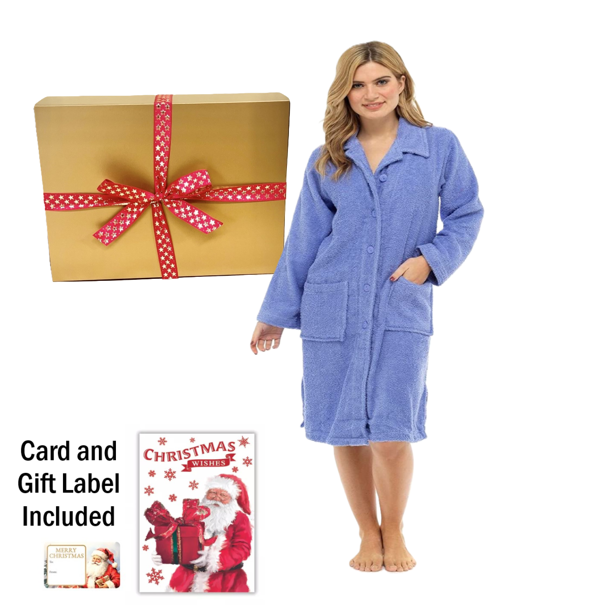 WEB39 Ladies Towelling Robe Gift