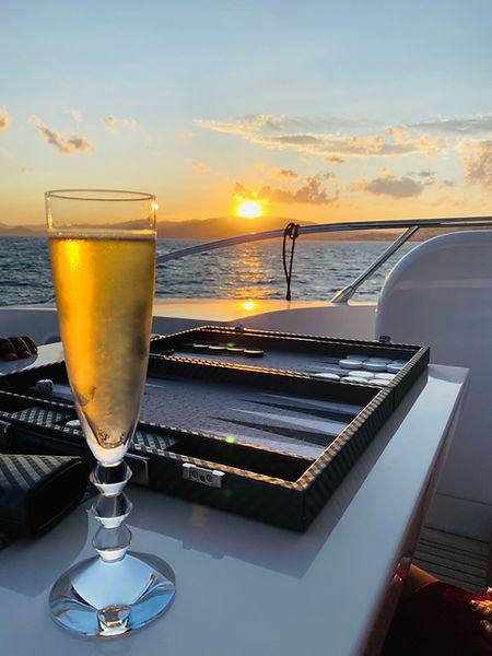 Phoenician Yacht - Sunset