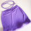 Thumbnail: Drawstring Tie Waist Mini Skirt in Lilac