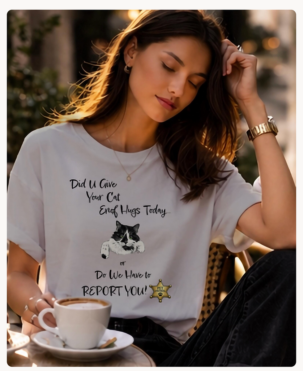 Thumbnail: Did U Give Your Cat Enof Hugs? | Chic Cat Tee