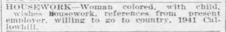 1941 colored woman seeks work 1916.png