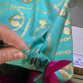 worming ribbon into tube