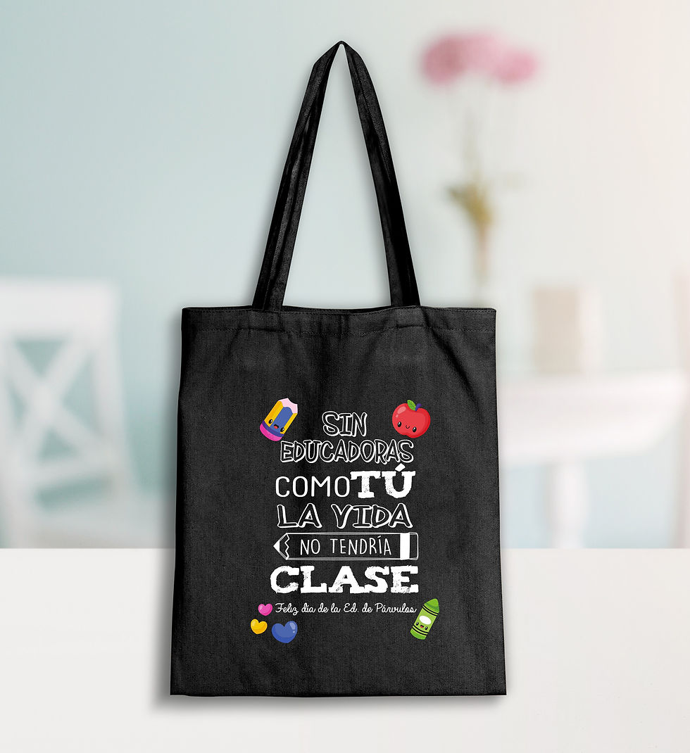 Miniatura: Bolsa totebag día de la Educadora de Párvulos (PM)