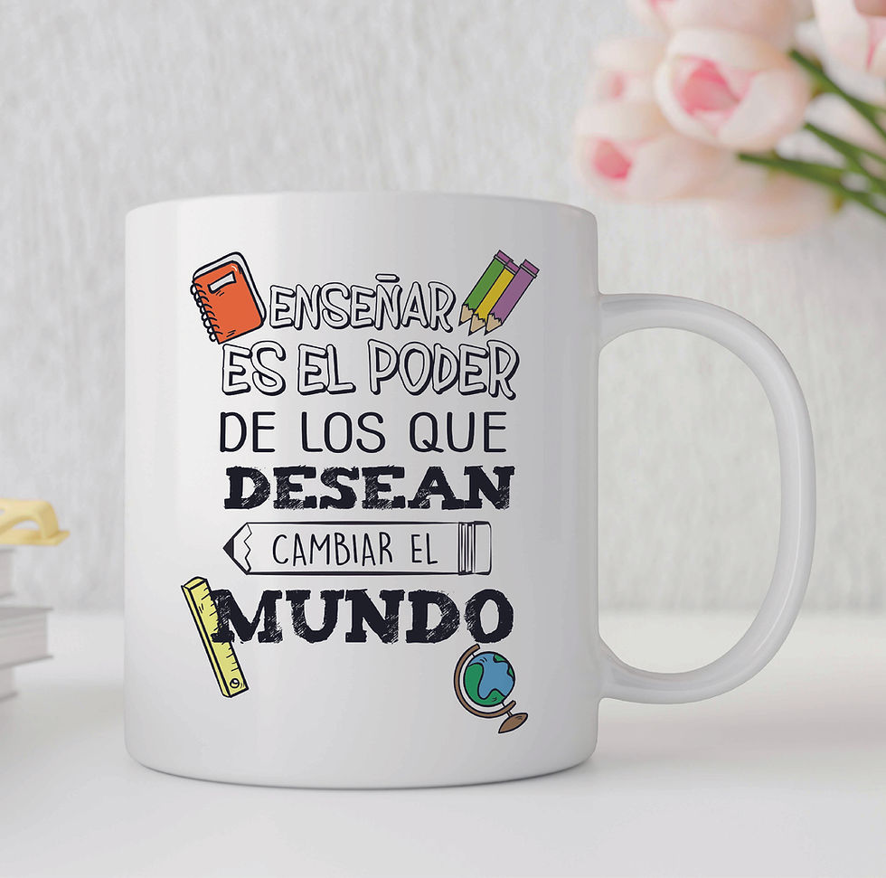 Miniatura: Taza de cerámica blanca 11oz Día de la Educadora de Párvulos (PM)
