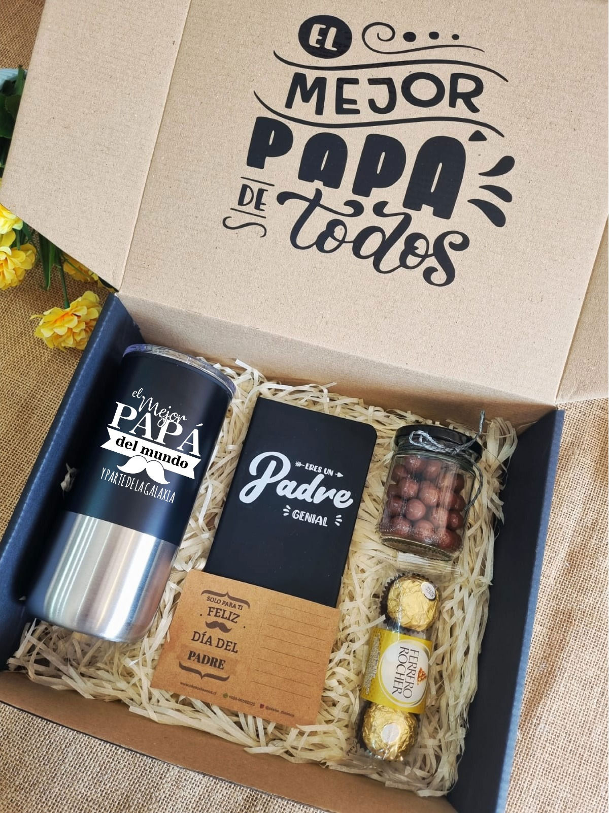 Caja sorpresa Mug + libreta Día del Padre