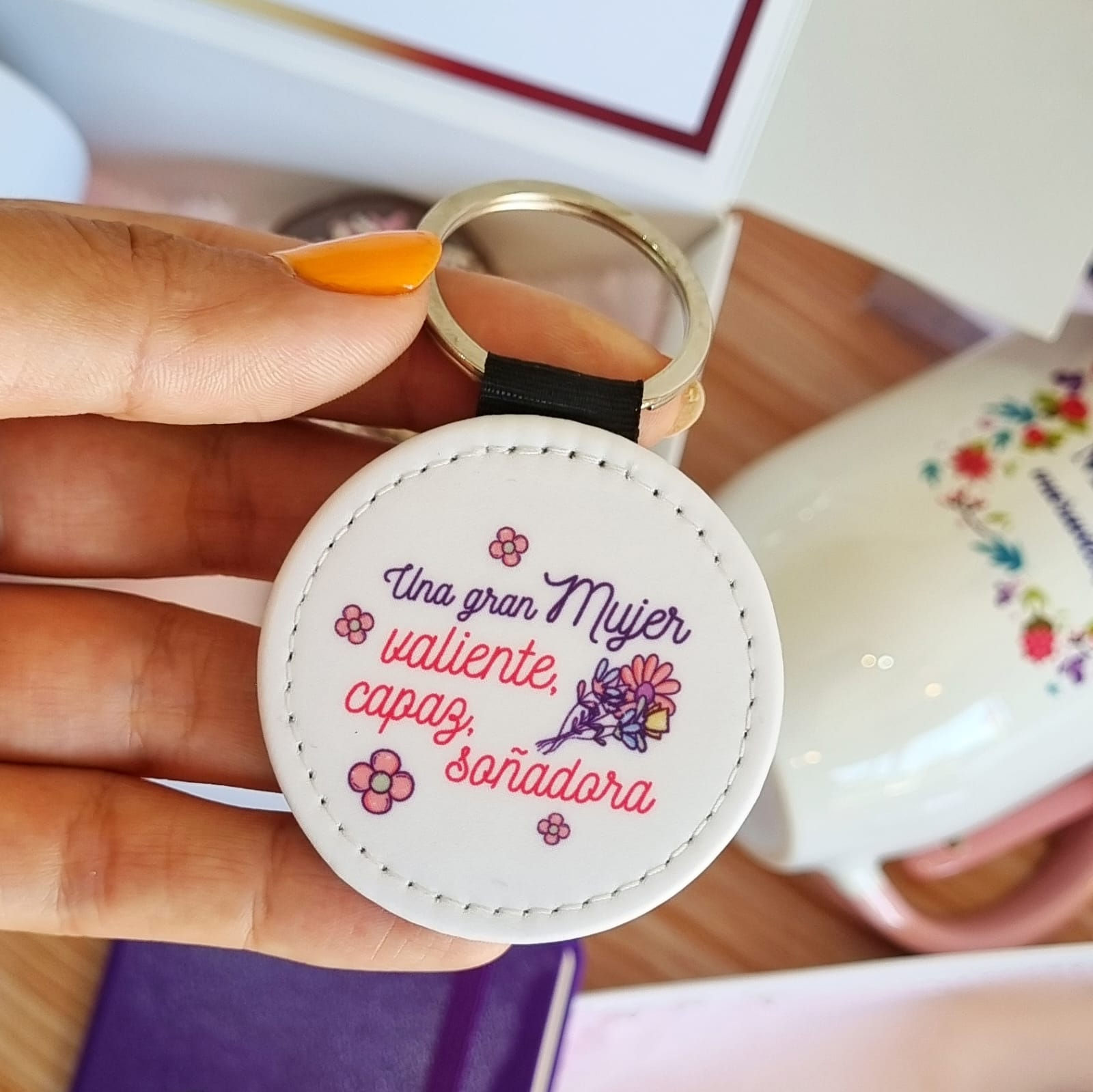 Llavero redondo Día de la Mujer