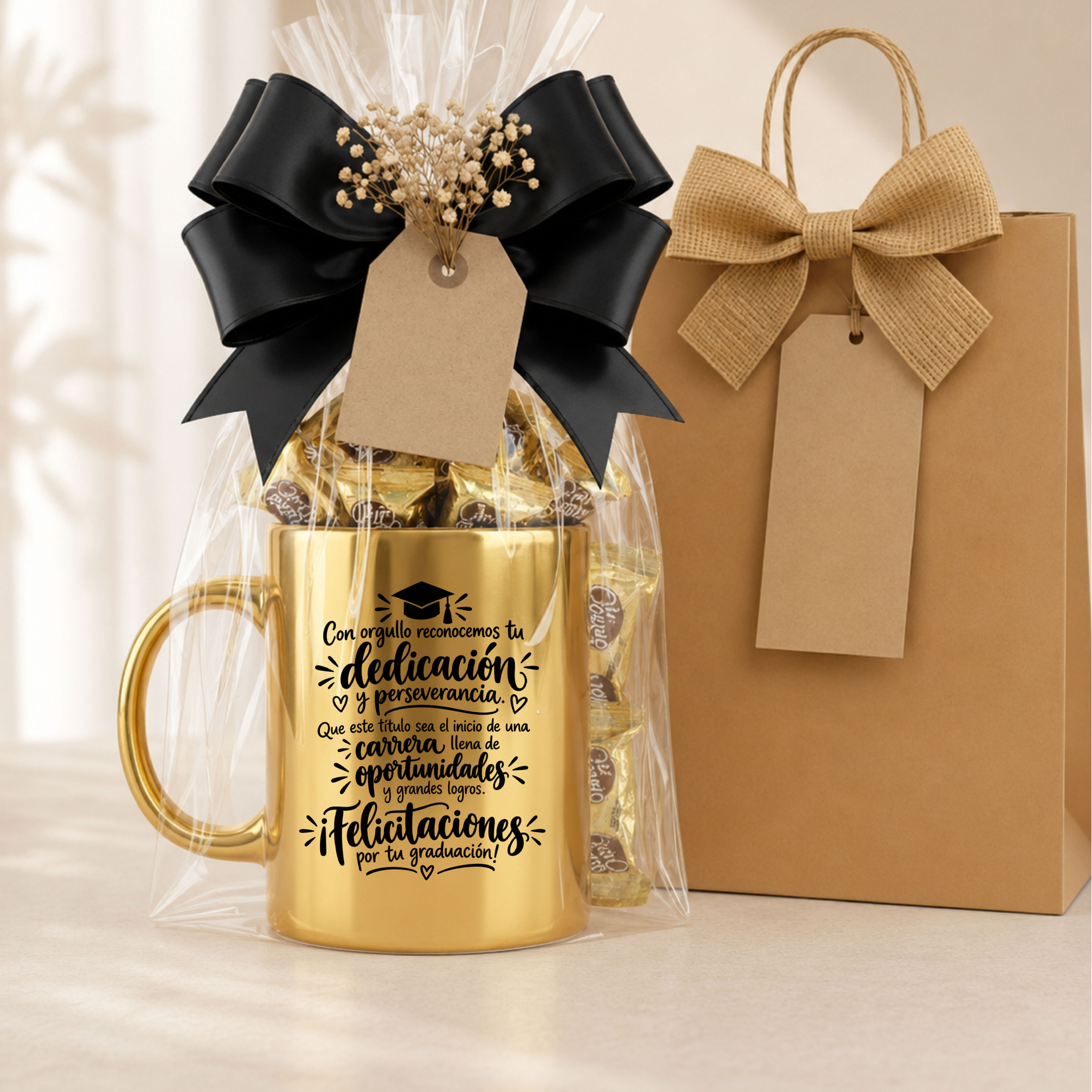 Pack tazón más chocolates ferreros | Regalo graduación, navidad, despedida