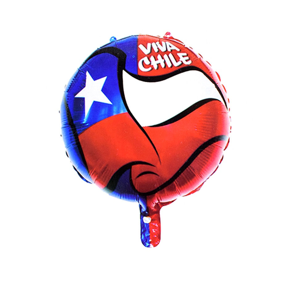 Globo redondo 45cm  bandera de Chile