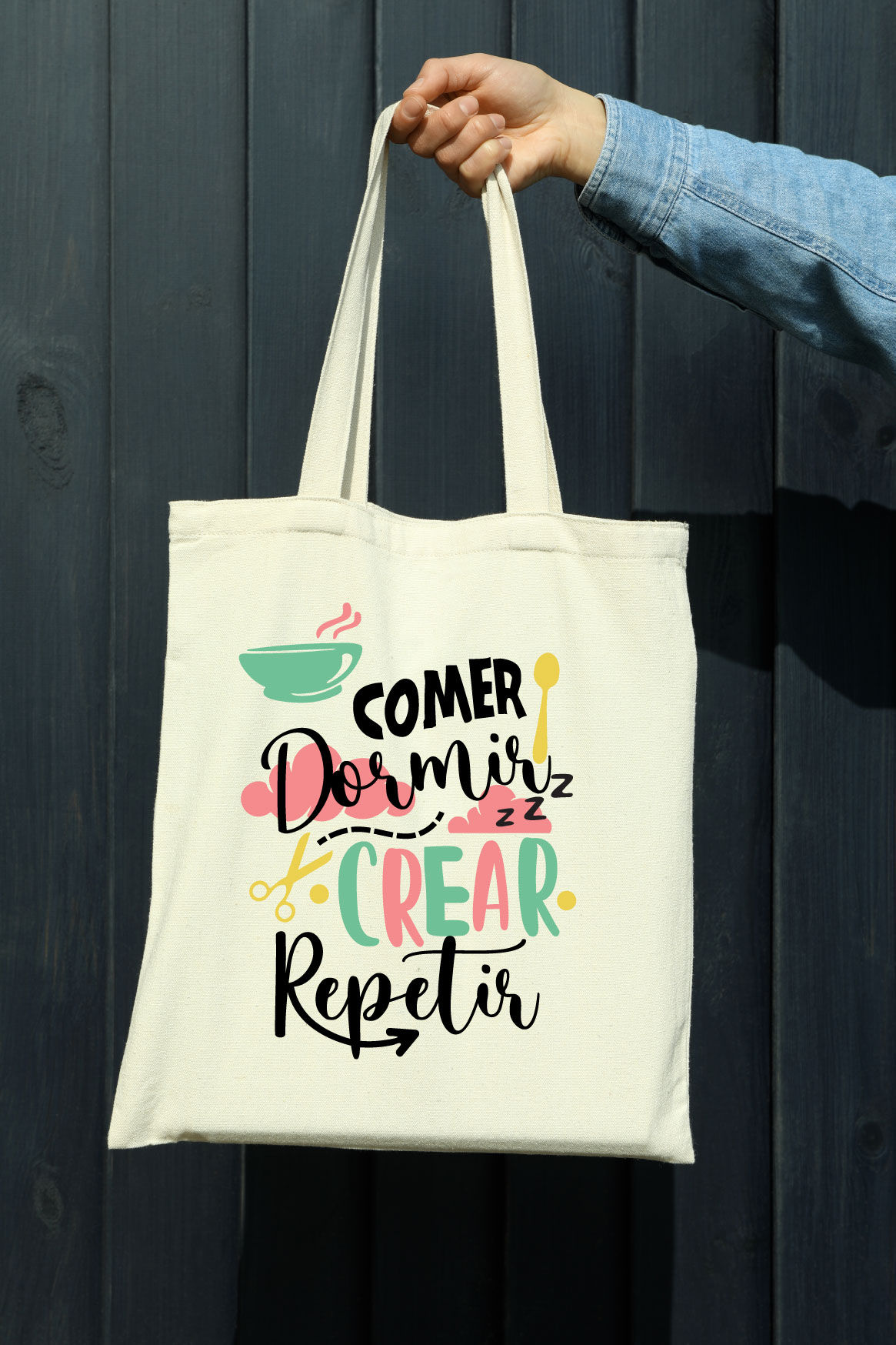 Bolsa totebag blanca Día de la Madre